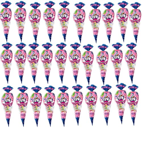 Fini caja de 30 und conos bolsas de cumpleaños chuches y caramelos para cumpleaños Cono Surtido De Golosinas Fini Bolsa De 70g
