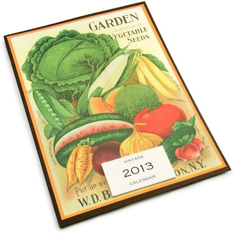 2013 Vintage Garden Wall Calendar, 9" x 12"