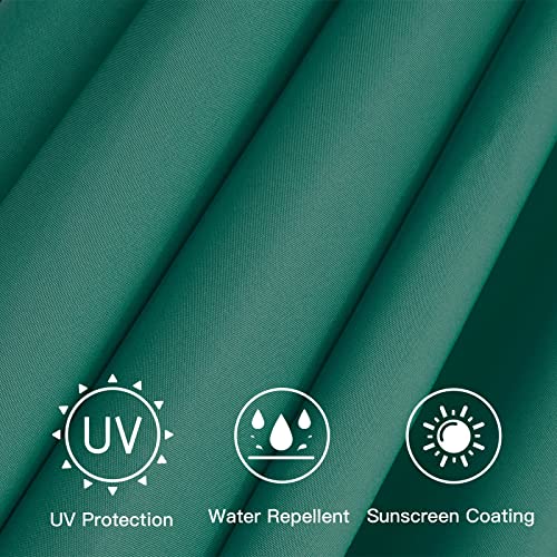 Sunnyglade 9Ft Patio Umbrella Replacement Canopy Market Umbrella Top Outdoor Umbrella Canopy With 8 Ribs (Dark Green) #TOP1