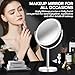 MIYADIVA Makeup Mirror, 30X Magnifying Mirror for Desk, 1X/30X Table Mirror with Stand, Double-Sided Vanity Mirror, Travel Makeup Mirror with Magnification, Desk Mirrors for Home and Office 8 in