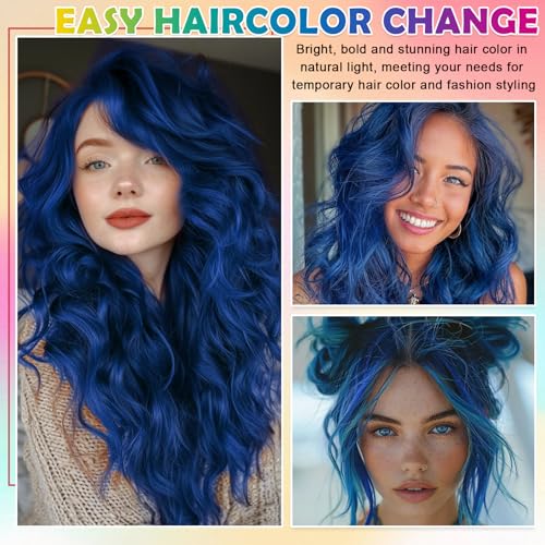 Spray temporal para cabello azul 120 ml miniatura 6