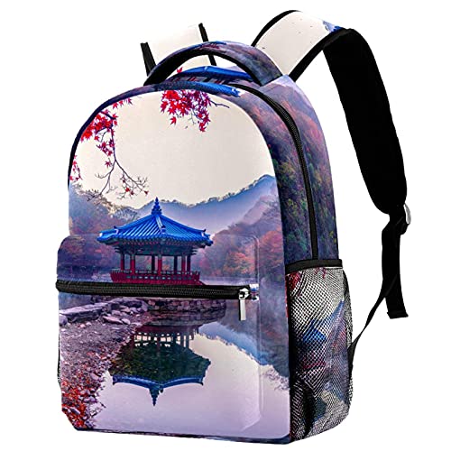Sac à dos de voyage imprimé papillon décontracté grand format Multicolored-4
