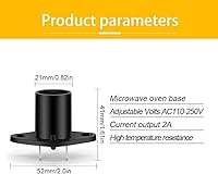Vista 5 de Ruiandsion Bombilla de microondas Z187 T170 Soporte Base Reemplazo para Horno Universal Microondas Pera Lámpara Socket-Z02