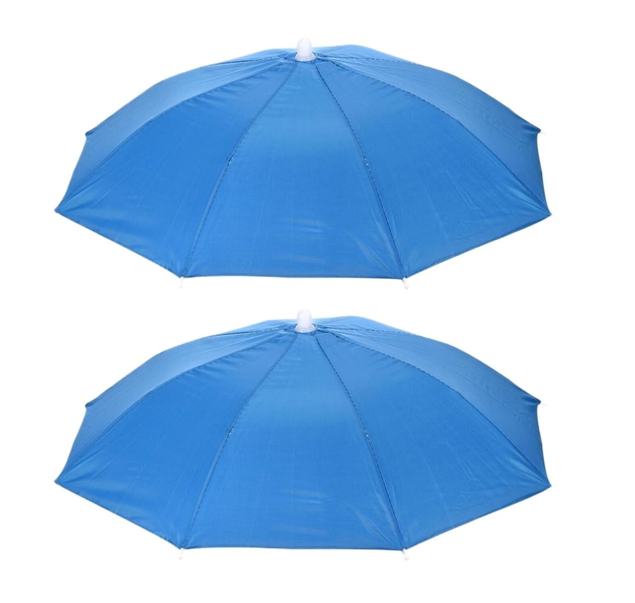 Wędkarstwa Parasol Zestaw 2 Składanych Czapek Przeciwsłonecznych I Przeciwdeszczowych Na Wędrówki I Kemping Na Kemping Wędrówki(Blue)