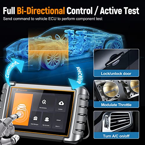 FOXWELL Scanner NT809 Bidirectional Scan Tool, All System Scanner for Car with 30+ Services, ABS/Oil Reset/Injector Coding/Throttle Relearn, Car Scanner Diagnostic Tool with 3 Year Update