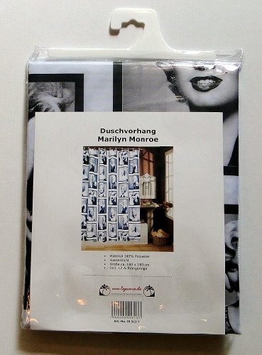 Leguana - Tenda per doccia, motivo Marylin Monroe