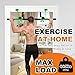 Doorway Swing for Kids & Door Pull Up Bar for Adults, Indoor Kid Swing with 4 Accessories, Multi-Function Doorway Gym, Fits Door Frame 24.41-30.51'' W x 3.94-6.69'' Thickness (Orange)