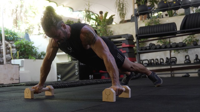 Parallele In Legno Per Calisthenics Yes4All - Stazione Dip Per Allenamento Indoor/Outdoor - Foto 7