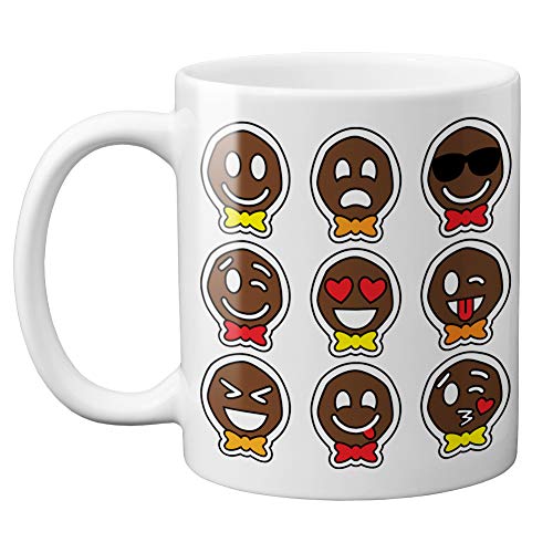Haase Unlimited Gingerbread Man Emoticons 11 oz. Mug