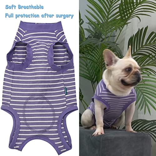 Image of Dog Surgery Recovery Suit - After Spay, Abdominal Wounds Post Surgical Recovery, Anti Licking Breathable Dog Onesies for Small, Medium & Large Pet, Alternative Bandages Cone E-Collar