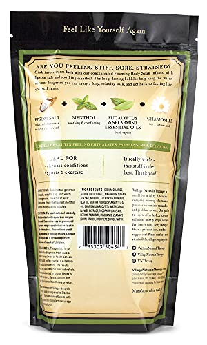 Village Naturals Therapy, Foaming Epsom Soak, Aches & Pains Muscle Relief, 36 Oz, Pack Of 2 #TOP1
