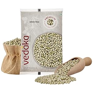 Amazon Brand – Vedaka Premium Green Peas, 1 kg