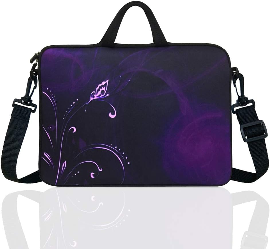 11.6-Inch Neoprene Laptop Shoulder Bag Case Sleeve for 11 11.6 12" Chromebook (Classic) - Image 2