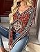 Zeagoo Cute Business Casual Tops for Women Long Sleeve Tunic V Neck Boho Floral Work Tee Shirts