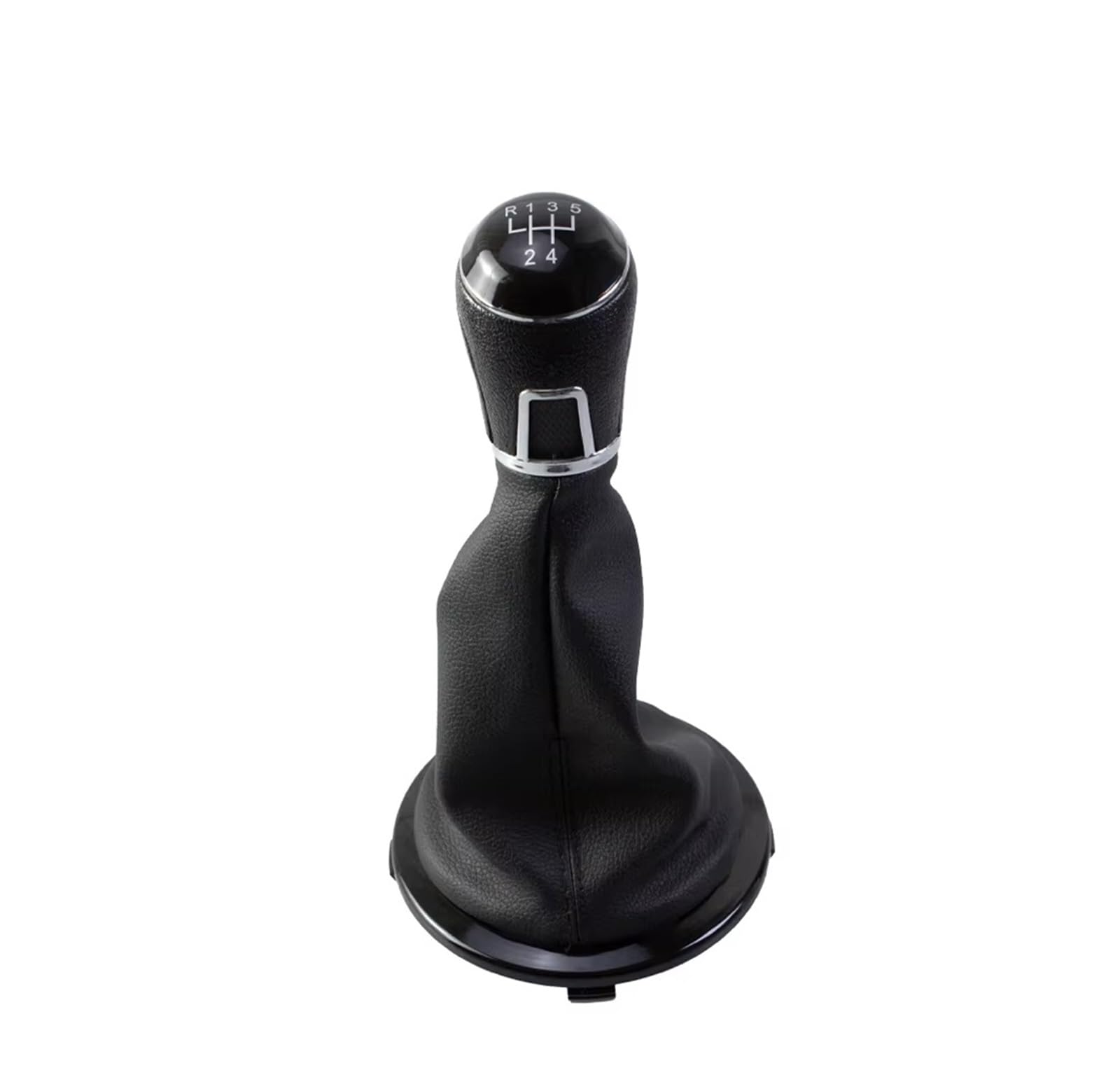 GHQFROP Transmission Gear Shift Knob for GOL for G4 for G5 5 Speed Manual Shift Handball Cover Knob ABS Car Gear Stick Knob(Black 5 Speed)
