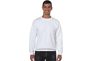 Gildan Men's 50/50 DryBlend Heavy Blend Crewneck Waistband Sweatshirt