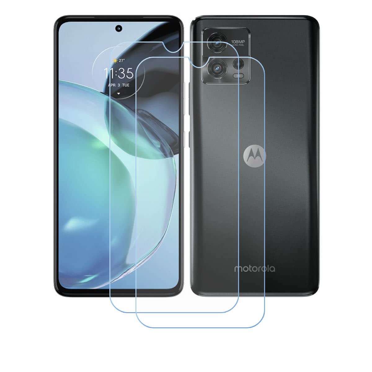 Amazon.co.jp: YZKJSZ Motorola Moto G72 用強化ガラス、[2枚] HD  