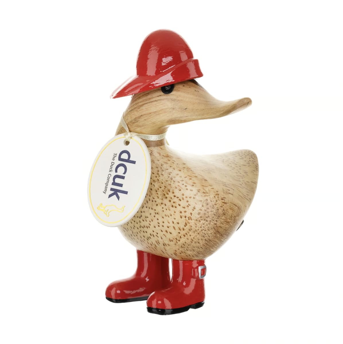 DCUK Wooden Rain Hat and Wellies Ducky - Red
