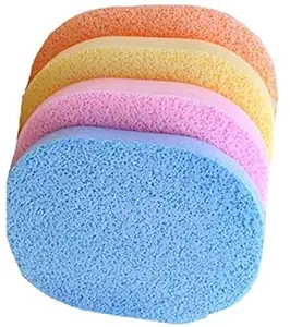 ORBIT HOUSE Face Cleaning Sponge with Headband Face Cleaning Makeup Remover Facial Sponges Soft Pad Puff Multicolor-4