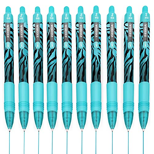Stylo bille Zebra Z-Grip Smooth 1.0mm encre bleue écriture fluide lot de 10 stylos rétractables
