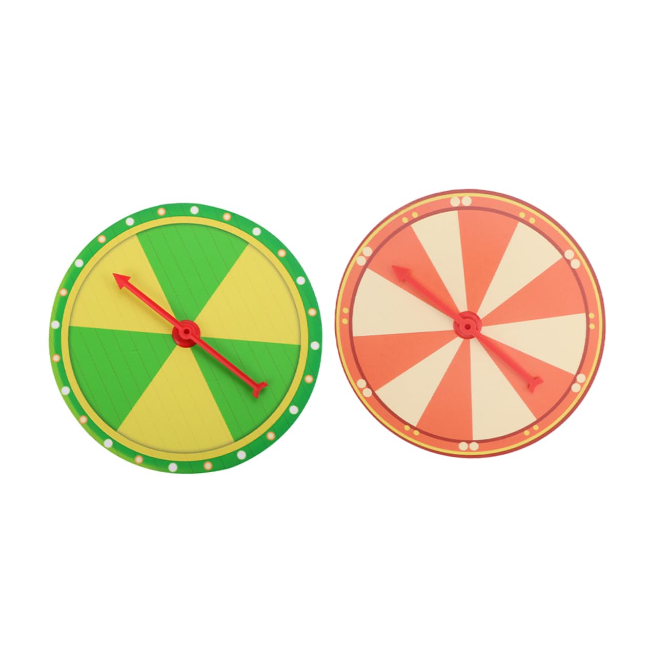 CIYODO 2Pcs Prize Wheel Turntable for Party Games Game Props Fun Activities for Family Friends Awards Compact Design