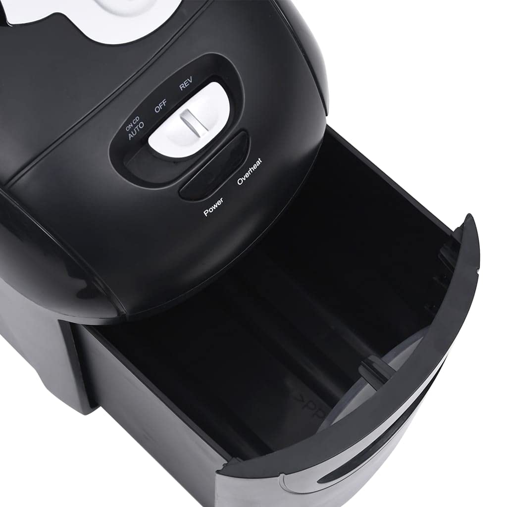 Aktenvernichter Mikroschnitt 10 Blatt mit 10 Liter Behälter Schwarz, Bürogerät für Dokumente, Kreditkarten geeignet, leise 68 dB, kompakt für Homeoffice und Arbeitsplatz