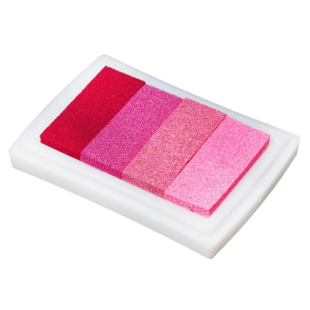 LOOM TREE 4 Shade Colors Ink Pad Fingerprint Korea DIY Craft Embossing Colorful Pink 4