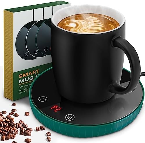 Coffee Mug Warmer, Candle Warmer with Auto Shut Off & 2-Temp Settings & 12-Hour Timer, Mug Warmer for Coffee, Beverage, Candle, Milk, Tea (No Cup)
