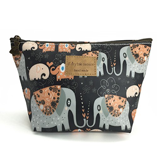 Hunger Kiss Elephant Print Make-Up Cosmetic Bag Carry Case, 14 Patterns (P11417011)