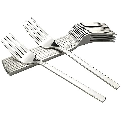 Fosly Tafelgabeln 12 Stück, Edelstahl Abendessen Gabeln, Tisch Gabeln Cover