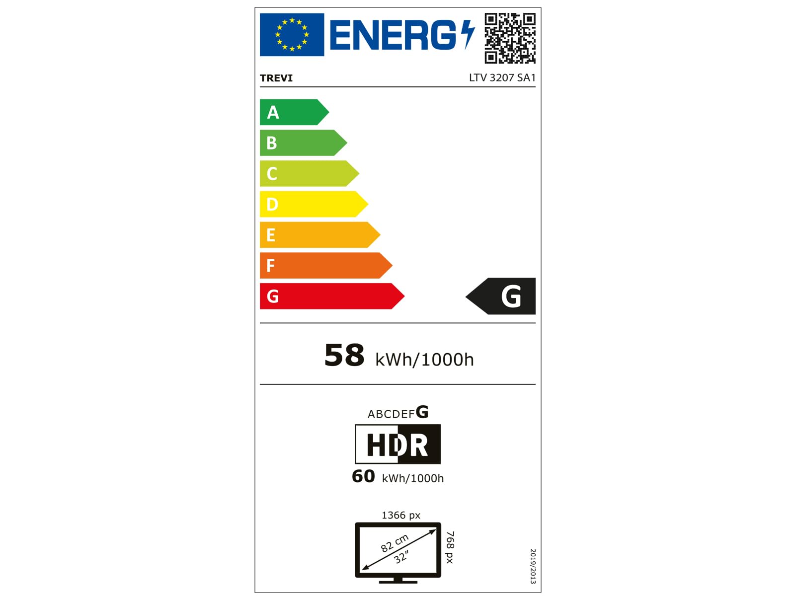 TV Digitale 32 Pollici Frameless Terrestre Satellitare USB - Dettaglio