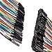 LANDZO 120pcs 20CM Multicolored 40pin Male to Female, 40pin Male to Male, 40pin Female to Female Breadboard Jumper Wires Ribbon Cables Kit for Raspberry pi and Arduino