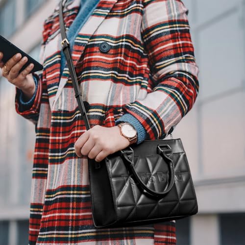 Bolso Tote Acolchado para Mujer, Pequeño y Estructurado miniatura 2
