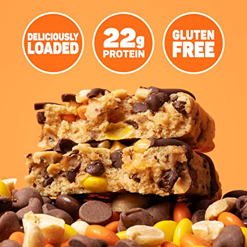 FITCRUNCH Loaded Cookie Protein Bar, High Protein, Gluten Free, Protein Snack (12 Count, Peanut Butter) - Thumbnail 3