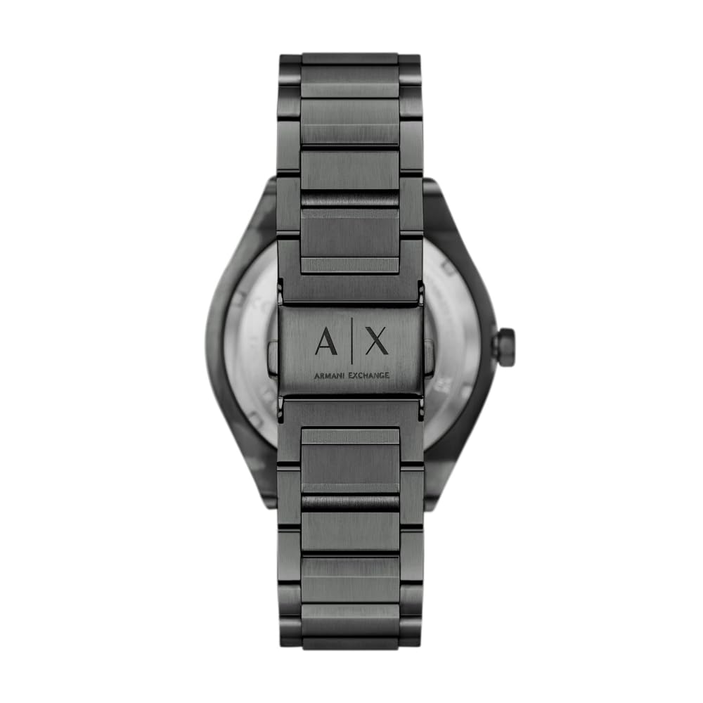 Armani Exchange Męski analogowy automatyczny zegarek z bransoletą ze stali nierdzewnej AX4195
