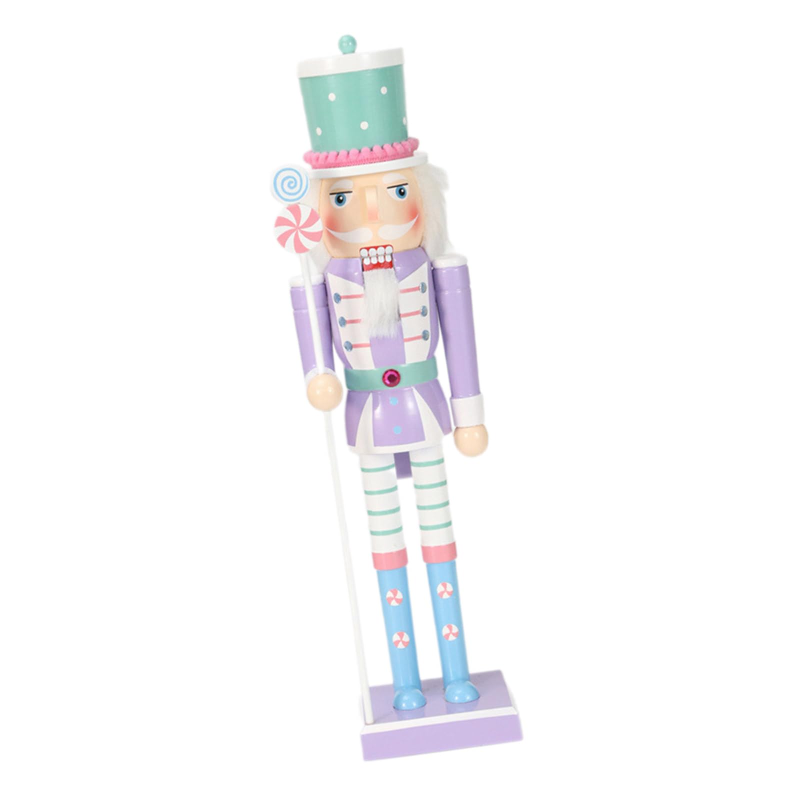 Buxuaaaa Ziluolanse Unique Nutcracke Holiday Display Accent Stylish Nutcrackers Statue 50Cm Tall Candy Series Ornament For Holiday Decors Nutcrackers Ornament