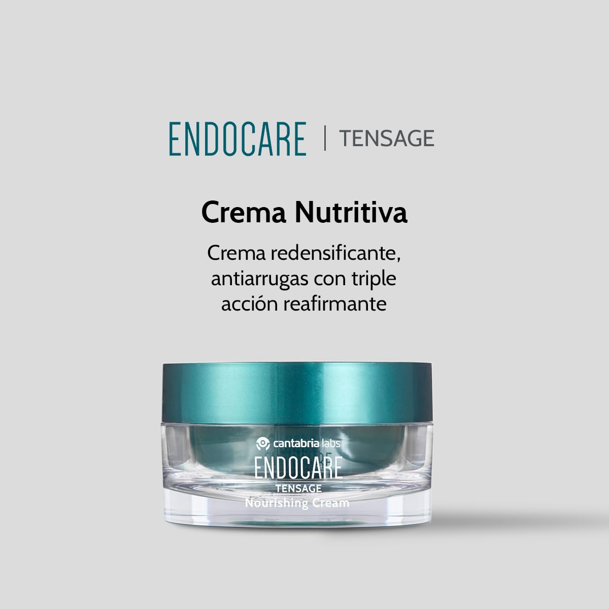 Cantabria Labs – Endocare Tensage Nourishing Cream – 50 ml – Crema antiarrugas, redensificante con triple acción reafirmante para Piel Normal y Seca – Textura Rica y nutritiva