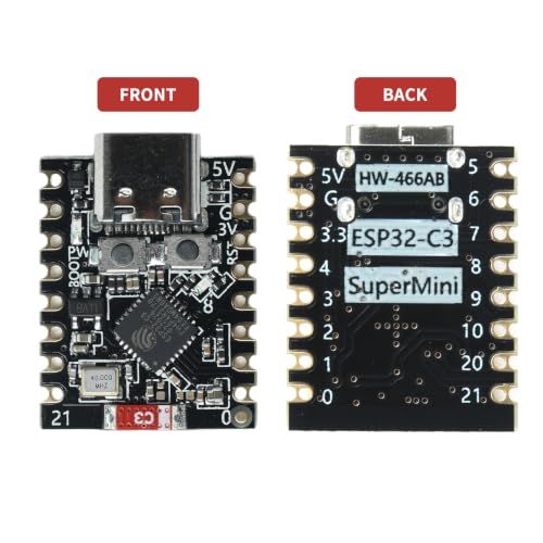 Image of ESP32-C3 Supermini Development Board, 3 Pack 4MB Flash Core Board ESP32 Super Mini Development Board WiFi Bluetooth RISC-V 32-bit CPU 160MHz (3PCS)