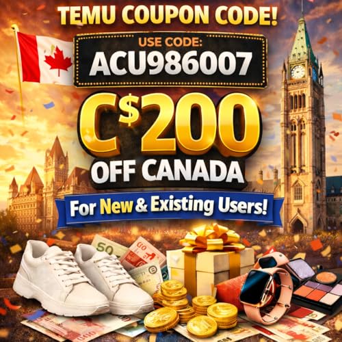 {New} Temu Coupon Code ["ACU986007"] C$200 off Canada For New Users 2026&rsaquo; cover art