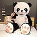 Anyinghh 60-100cm Lindo Panda Gigante muñeca de Peluche de Juguete 2 Metros Gran Abrazo Oso muñeca Ragdoll Regalo de cumpleaños para niñas 60 cm de pie muñeca Panda Gigante