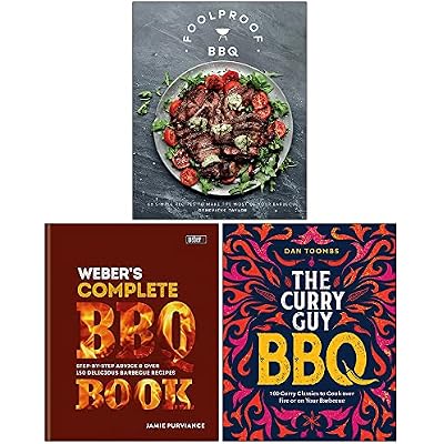Foolproof BBQ, Weber's Complete BBQ Book & Curry Guy BBQ 3 Books Collection Set