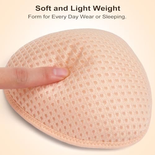 Breast Prosthesis for Mastectomy Women Pockets Bra High Level Silicone Filler Breathable Sea Swim3