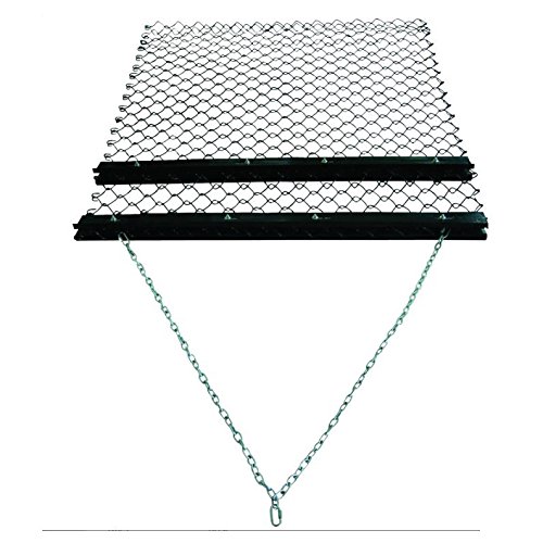 Turfmaster - Rastrillo de malla de acero galvanizado (18 x 122 x 160 cm).