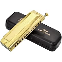 Professional Harmonica 12 Hole 48 Note Mouth Organ Harp Musical Instrument Chromatic Harmonica Professional InstrumentGold
