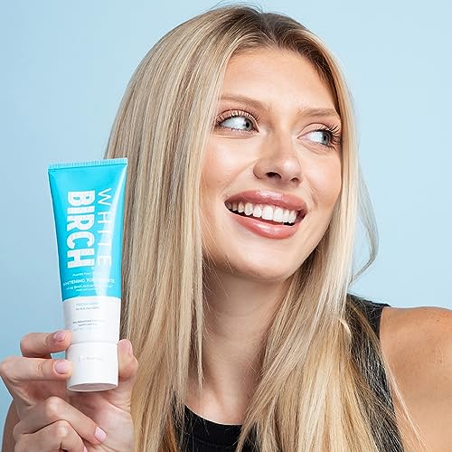White Birch Activated White Charcoal Whitening Toothpaste- Professional Teeth Whitening Charcoal - Natural & Fluoride Free Oral Care (White Charcoal Toothpaste) - 2 Pack #TOP5