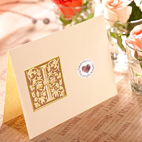 500 Pcs Heart Stickers Envelope Sealer Love Stickers For Wedding 2023 Graduation Envelope Seals, Stickers For Valentine's Day/Mother’s Day/Birthday Party And Gifts Decorations 1.38 Inch(Rose Gold) #TOP5
