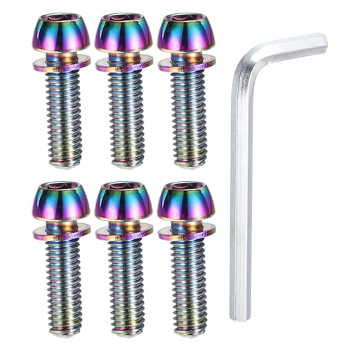PATIKIL M6 x 20mm ]ԃXe{g lW 6 Zpe[p[{g lW bV[ƃ`t BMX MTB [hoCN ]ԃXep Jt