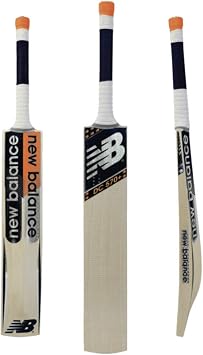 New Balance DC-570+ English Willow Cricket Bat Full Size with Cover, Wooden, Short Handle DC 570+