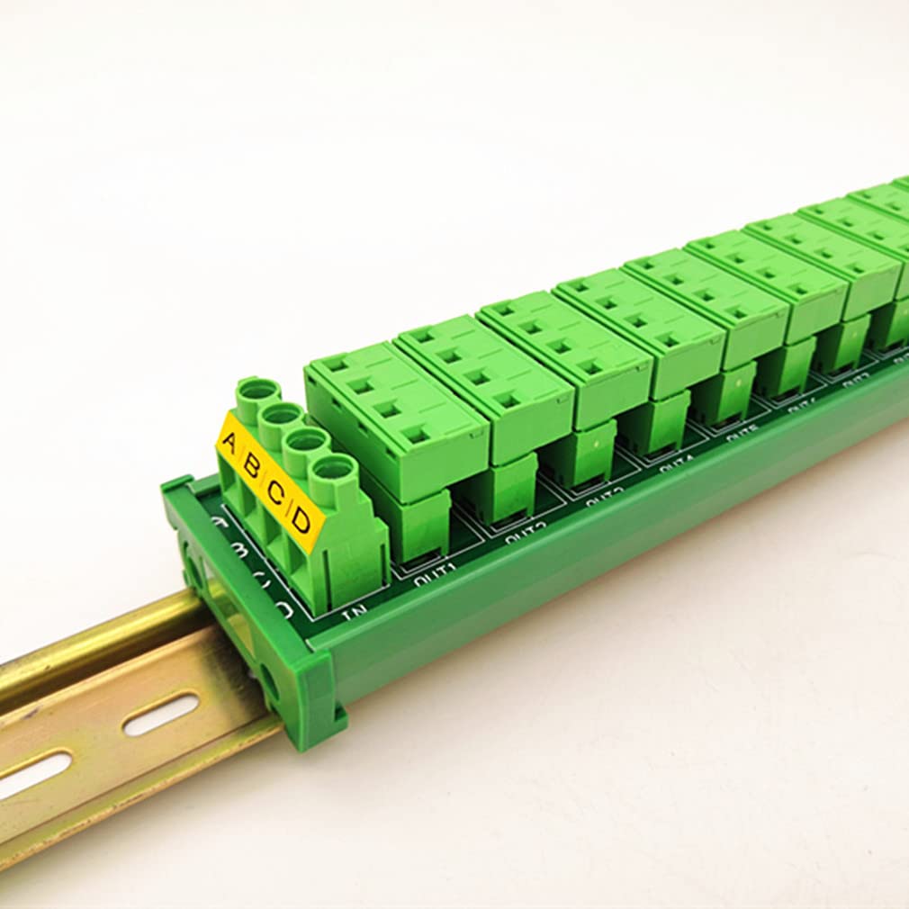 DIN Rail Installation 30A / 300V 12x4 Position Pluggable Terminal Block Distribution Module