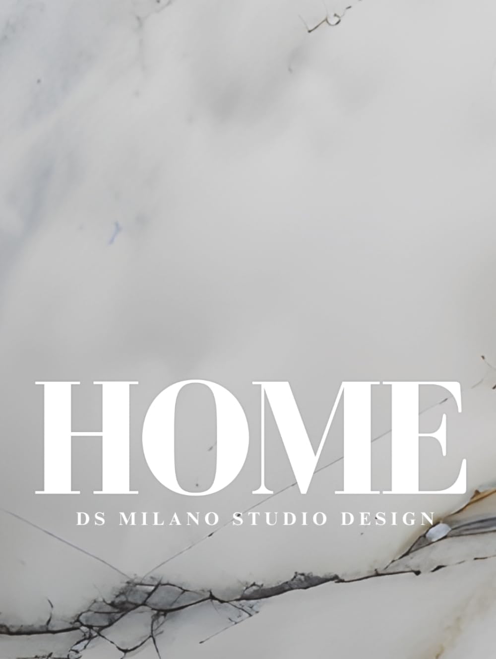 HOME — White Quartz Edition: Oversized Hardcover Decorative Book for Display, Aesthetic Coffee Table Decor, White Quartz Stone Texture, Calm & Cozy Quiet Luxury Home Styling, 400 Guest Book Pages